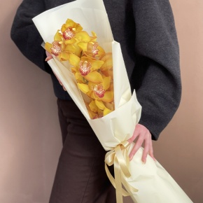 Букет из желтой орхидеи в Ступино