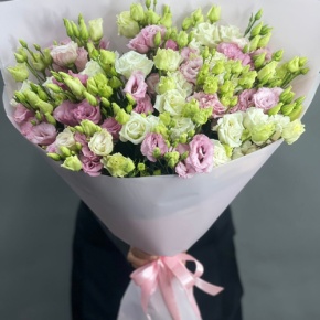Нежный букет из 21 эустомы в Ступино