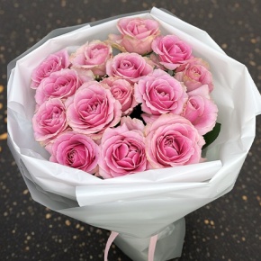 Букет из 15 пудровых роз (70 см) в Ступино