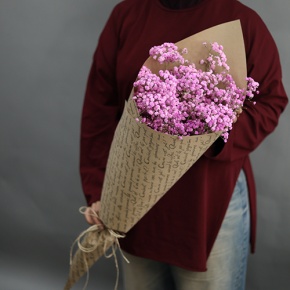 Букет из 3 розовых гипсофил в Ступино