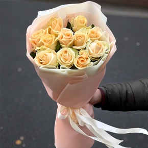 Букет из 11 роз Пич Аваланж (60 см) в Ступино