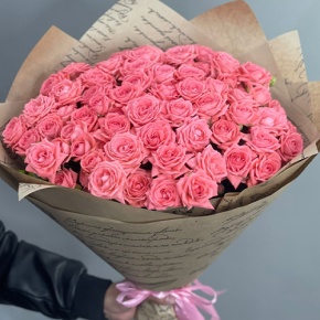 Букет из 15 кустовых коралловых роз (60 см) в Ступино