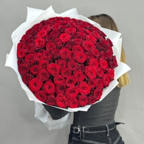 Букет 101 красная роза (60 см) в Ступино