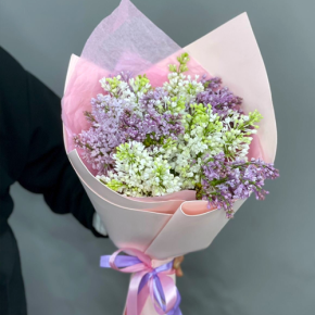 Букет из 11 веток сирени микс в Ступино