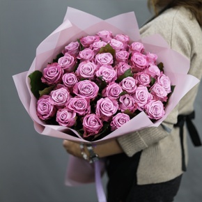 Букет из 35 малиновых роз Меритим (50 см) в Ступино