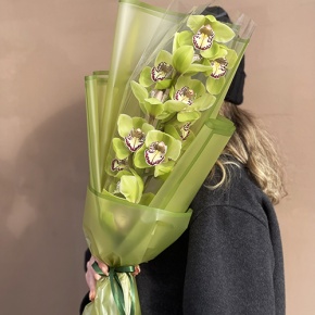 Букет из лаймовой орхидеи в Ступино