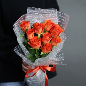 Букет из 9 Кенийских роз (40 см) в Ступино