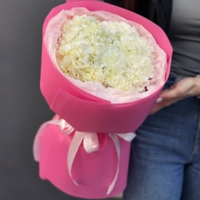 Букет "Гламур" из гортензии и диантусов в Ступино