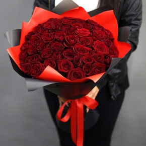 Букет из 51 красной розы (50 см) в Ступино