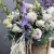 Композиция в сумке "Вдохновение" из дельфиниума, георгин, маттиол, гладиолусов и эустом в Ступино Композиция в сумке "Вдохновение" из дельфиниума, георгин, маттиол, гладиолусов и эустом в Ступино