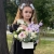 Композиция с георгинами на 1 сентября в белом ящике в Ступино Композиция с георгинами на 1 сентября в белом ящике в Ступино