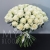 Букет 75 белых роз Эквадор Мондиаль (80 см) в Ступино Букет 75 белых роз Эквадор Мондиаль (80 см) в Ступино