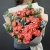 Букет "Фортуна" из коралловых роз и оксипеталума в Ступино Букет "Фортуна" из коралловых роз и оксипеталума в Ступино