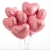 Сердце розовое фольгированный шар с гелием (45 см) в Ступино