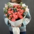 Букет "Фортуна" из коралловых роз и оксипеталума в Ступино Букет "Фортуна" из коралловых роз и оксипеталума в Ступино