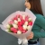 Букет из 25 кораллово-белых тюльпанов в Ступино