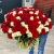 Букет 151 роза красный и белый микс (60 см) в Ступино Букет 151 роза красный и белый микс (60 см) в Ступино