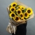 Букет "Месседж" с подсолнухами и эвкалиптом в Ступино
