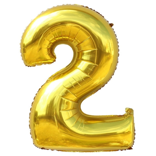 Шар гелиевый цифра 2 (40х102 см) в Ступино