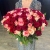 Букет 151 роза красный микс (50 см) в Ступино