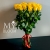 Букет 25 желтых роз эквадор (60 см) в Ступино